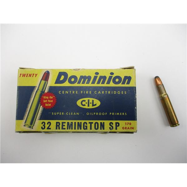 DOMINION .32 REM COLLECTIBLE AMMO