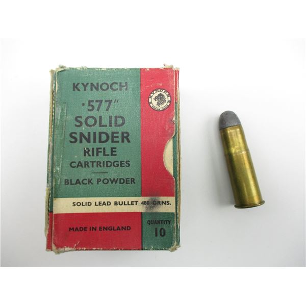 KYNOCH .577 SNIDER COLLECTIBLE AMMO