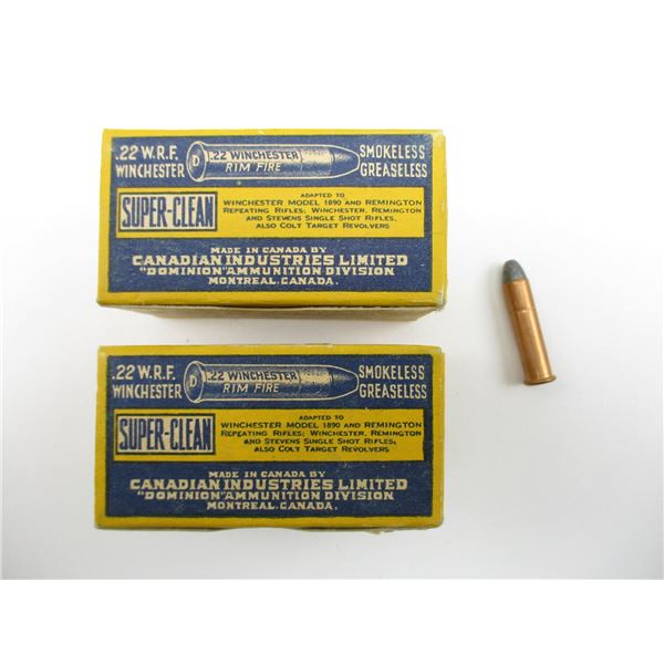 DOMINION .22 WRF COLLECTIBLE AMMO LOT