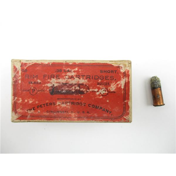 PETERS .38 SHORT COLLECTIBLE AMMO