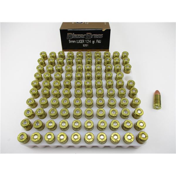 BLAZER BRASS 9MM LUGER AMMO