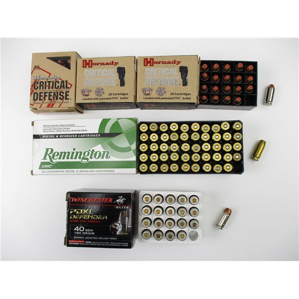 ASSORTED .40 SMITH & WESSON AMMO