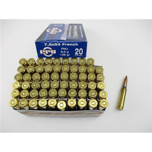 PPU 7.5X54 FRENCH AMMO