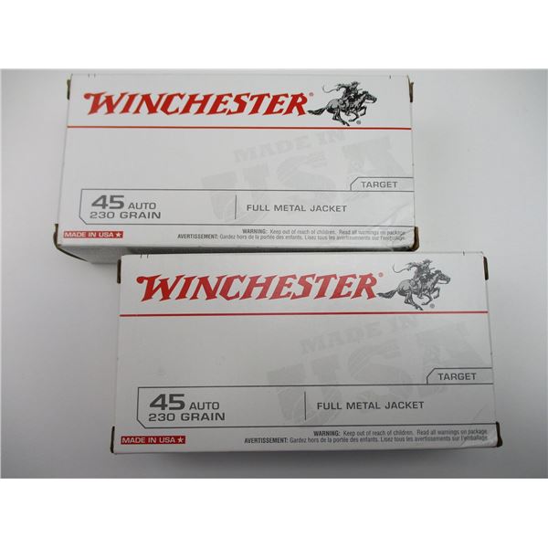 WINCHESTER .45 AUTO AMMO
