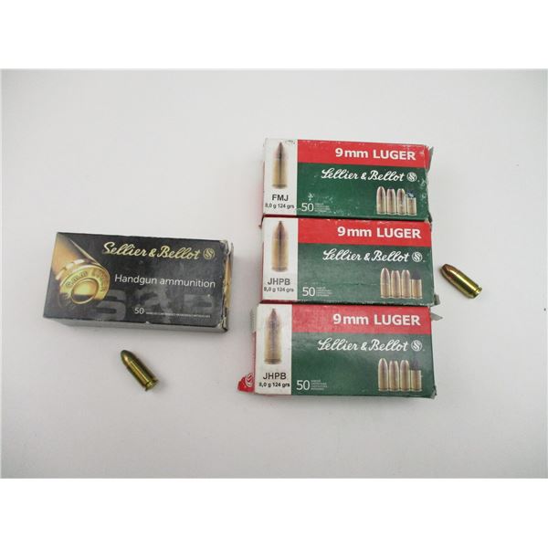 SELLIER & BELLOT 9 MM AMMO