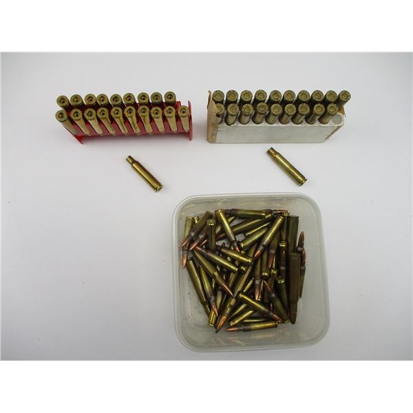 ASSORTED AMMO & PRIMED BRASS LOT