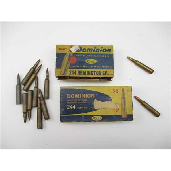 ASSORTED .244 REM AMMO LOT