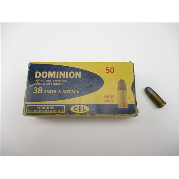 DOMINION .38 SMITH & WESSON AMMO