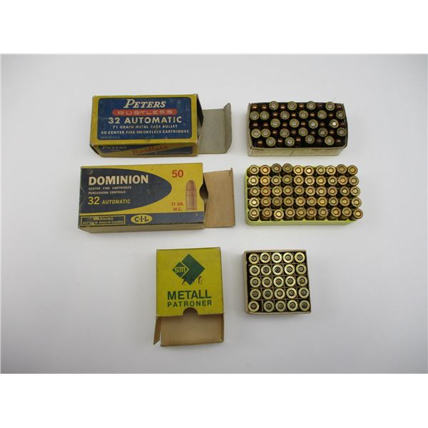 ASSORTED .32 AMMO LOT