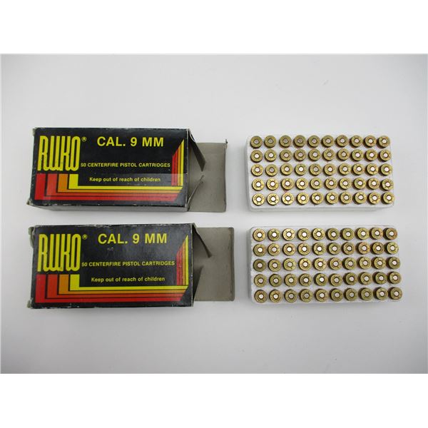 RUKO 9MM AMMO LOT