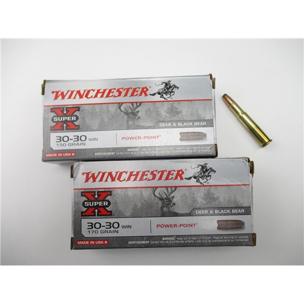 WINCHESTER SUPER-X .30-30 AMMO LOT