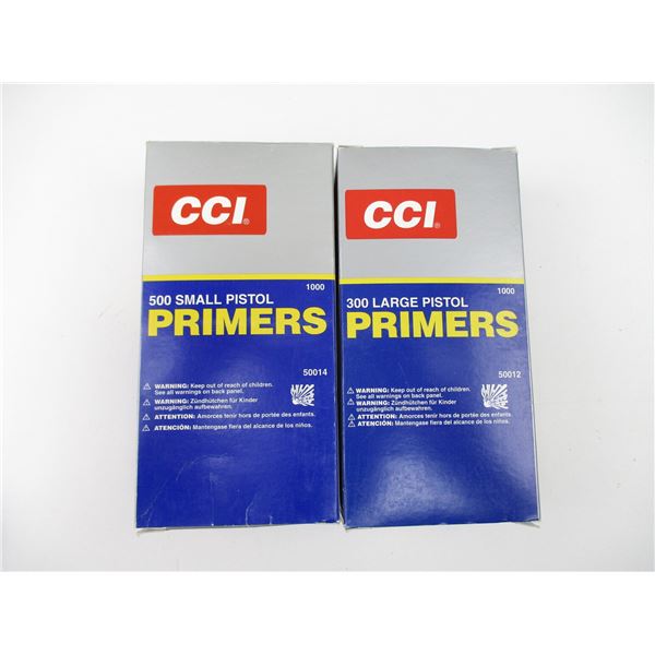 ASSORTED CCI PRIMERS LOT