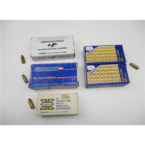 ASSORTED 9MM AMMO LOT