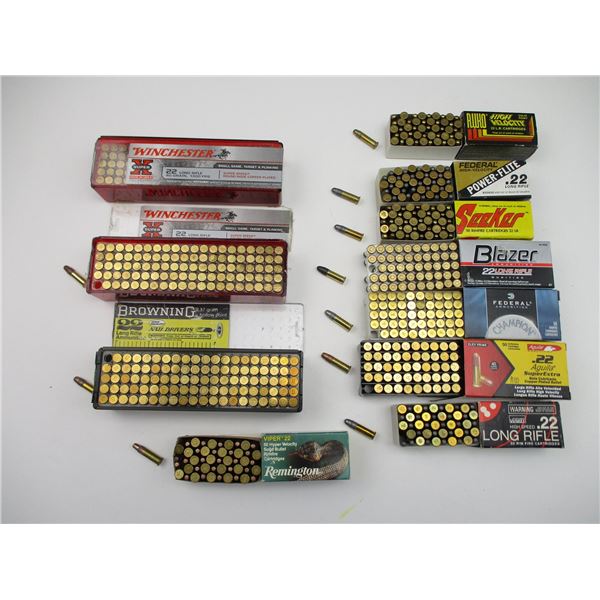 ASSORTED .22 LONG AMMO LOT