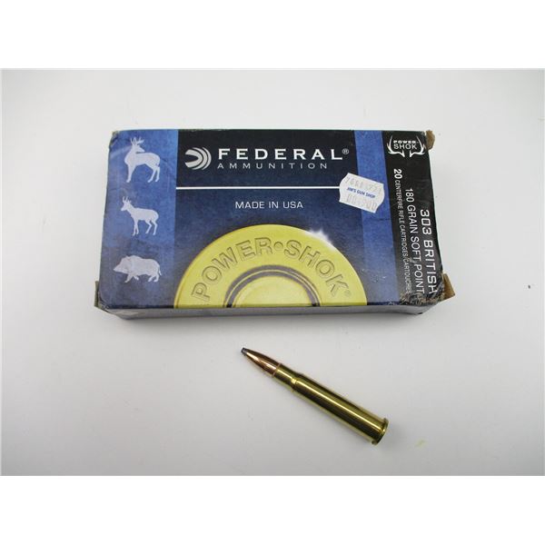 FEDERAL POWER SHOK .303 BRITISH AMMO