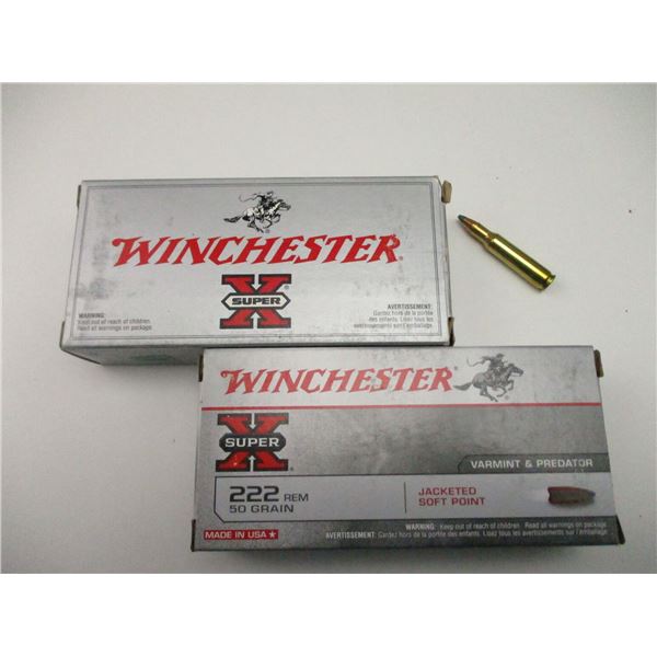 WINCHESTER .222 REM AMMO LOT