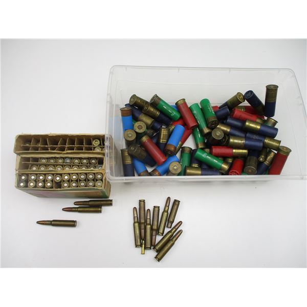 ASSORTED RELOADED AND FACTORY AMMO