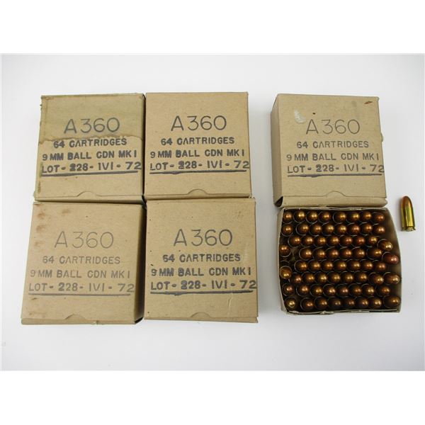 CANADIAN MILITARY 9MM MKI AMMO