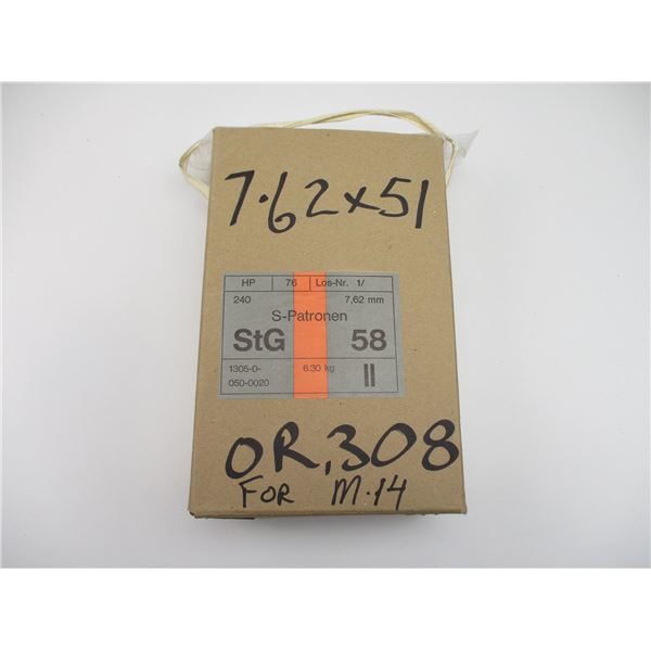 MILITARY 7.62X51MM AMMO