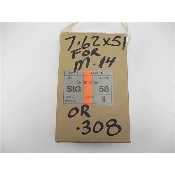 MILITARY 7.62X51MM AMMO