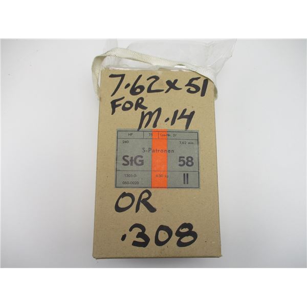 MILITARY 7.62X51MM AMMO