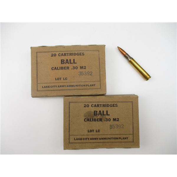 U.S. .30-06 M2 BALL AMMO LOT