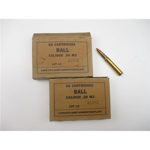 U.S. .30-06 M2 BALL AMMO LOT
