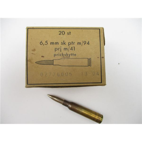 SWEDISH 6.5X55MM AMMO