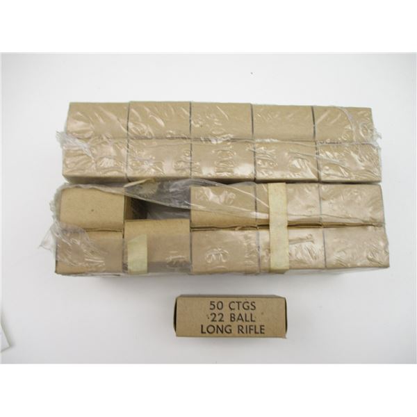 MILITARY .22 LONG AMMO LOT