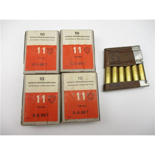 ASSORTED MILITARY 7.5X55MM AMMO LOT