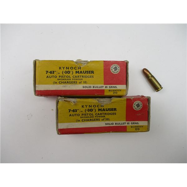 KYNOCH 7.63MM / .30 MAUSER AMMO