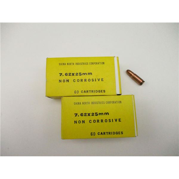 NORINCO 7.62X25MM AMMO LOT