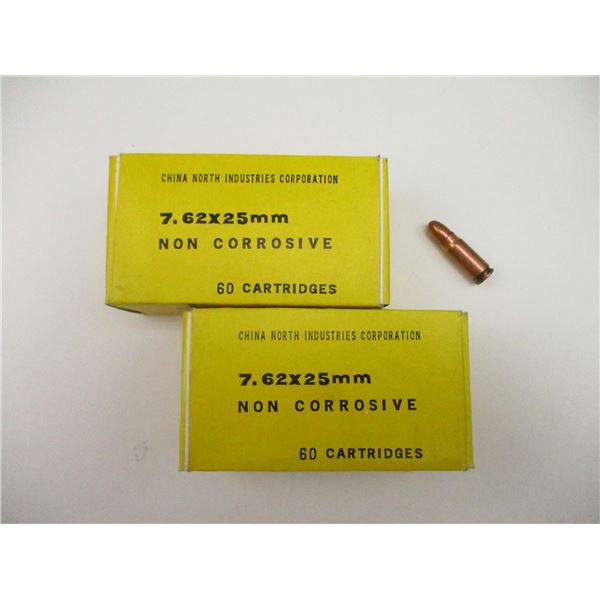 NORINCO 7.62X25MM AMMO LOT