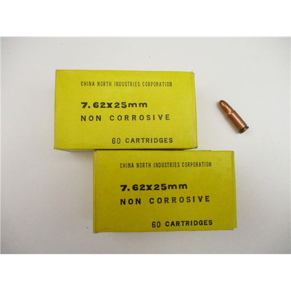 NORINCO 7.62X25MM AMMO LOT