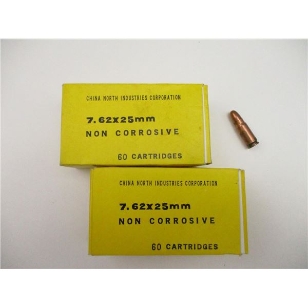 NORINCO 7.62X25MM AMMO LOT