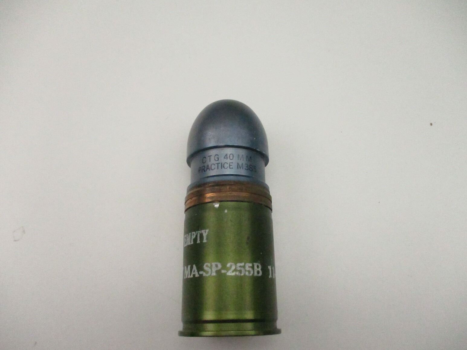 U.S. MILITARY 40MM PRACTICE ROUND