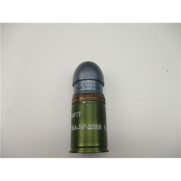 U.S. MILITARY 40MM PRACTICE ROUND