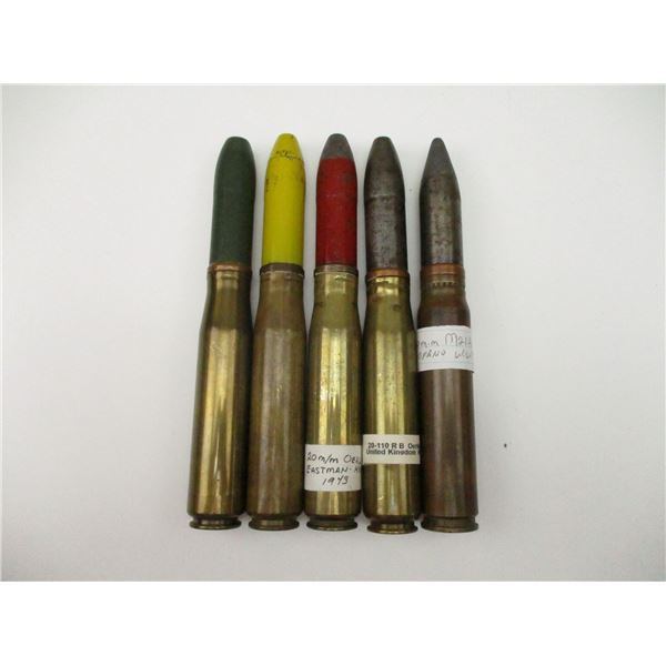 ASSORTED 20MM AMMO LOT