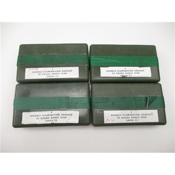 MILITARY 10 GA. SINGLE STAR FLARES LOT