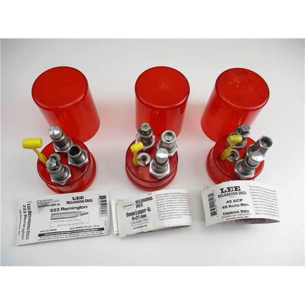 ASSORTED LEE RELOADING DIES