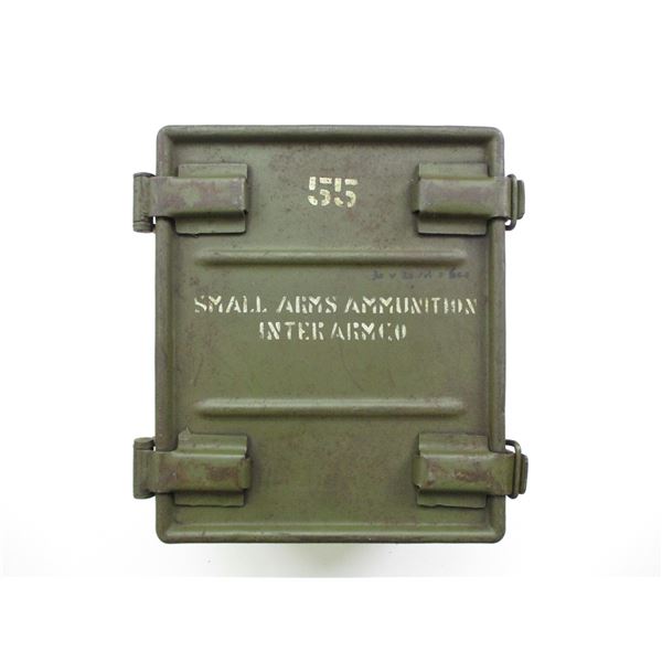 GREEN METAL AMMO TIN