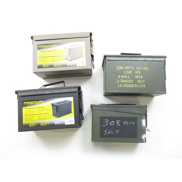 METAL AMMO TIN LOT