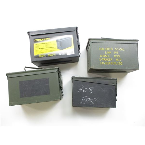 METAL AMMO TIN LOT