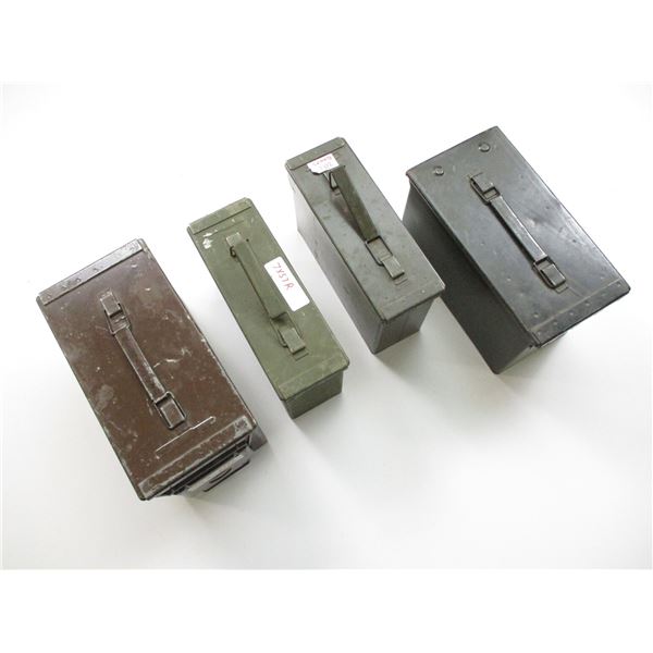 METAL AMMO TINS LOT