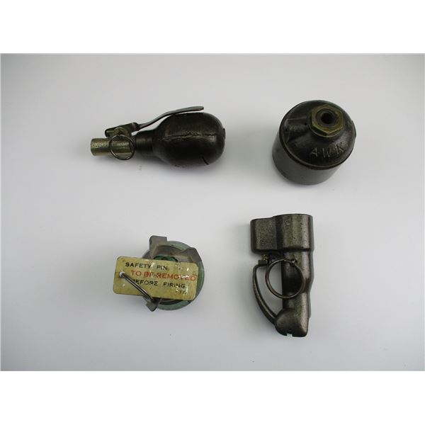 ASSORTED INERT GRENADES ETC
