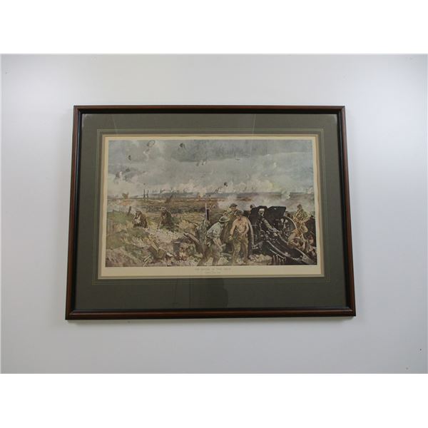 THE BATTLE OF VIMY RIDGE FRAMED PRINT