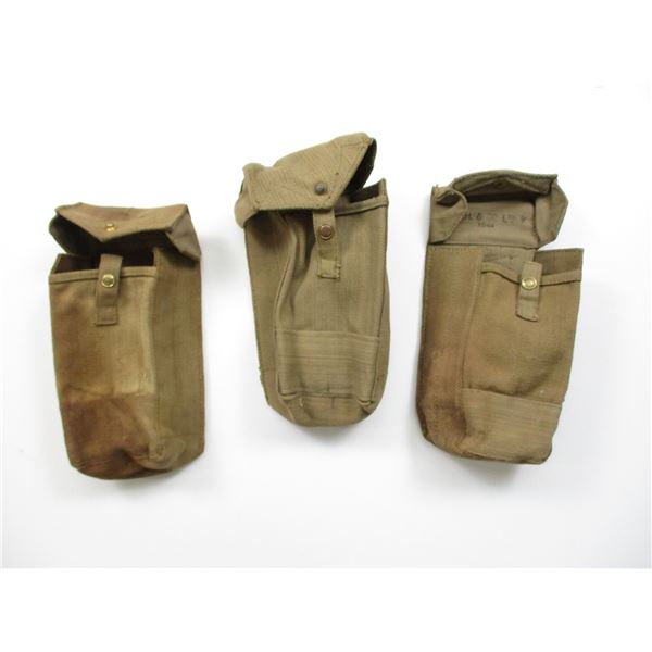 WWII BRITISH P37 BREN POUCH/STRAP LOT