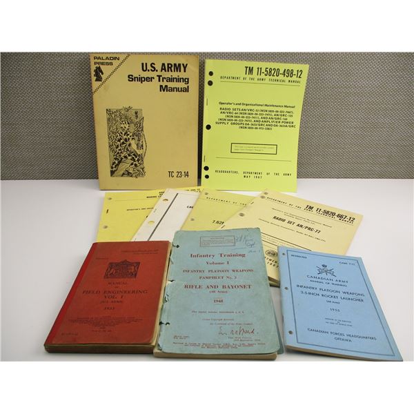 ASSORTED MILITARY MANUALS