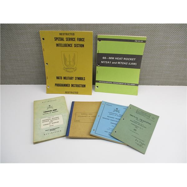 ASSORTED MILITARY BOOKLETS ETC