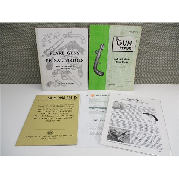 FLAR GUN & SIGNAL PISTOLS BOOKS ETC